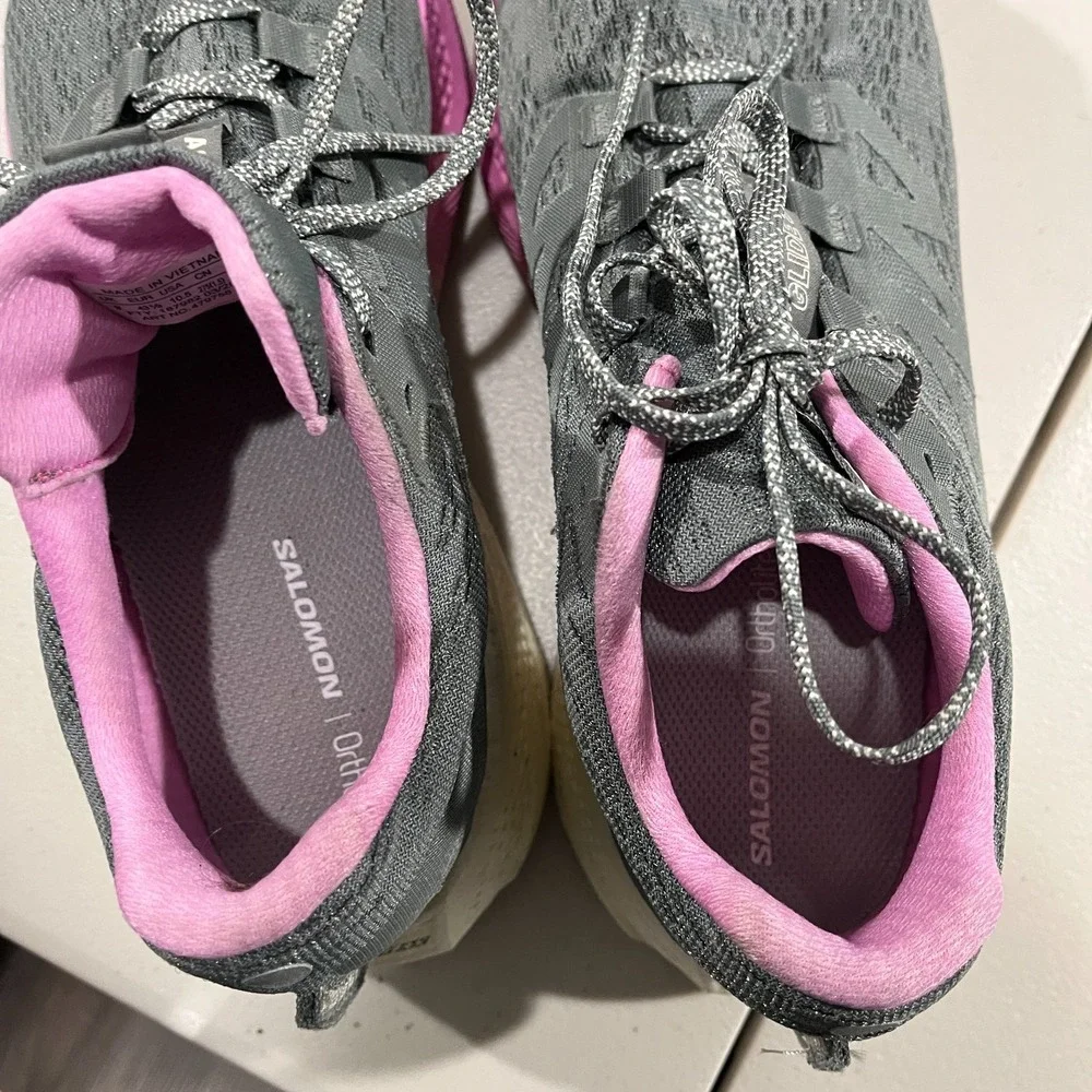Salomon Aero Glide 2 Women's Running Shoes Gray‎ Pink 10.5 Performance